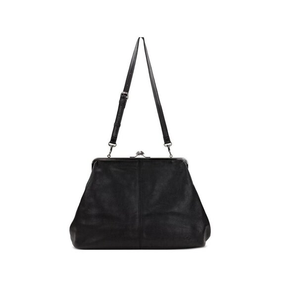 PATRICIA NASH Serafina leather large clutch crossbody + Dust bag - Black - Picture 16 of 16